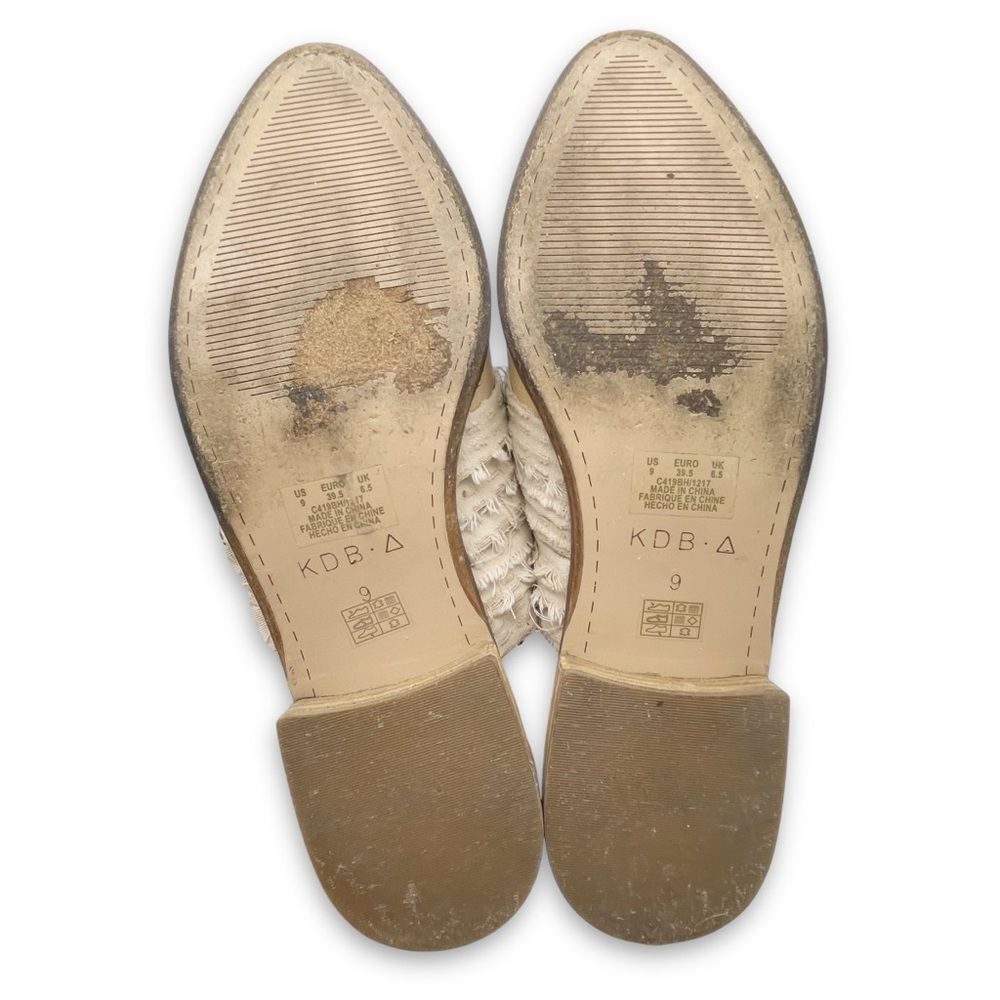 Kelsi Dagger Brooklyn Alder Mules Size 9 Tan Leather Pointed Toe Boho Slip On - Picture 14 of 15
